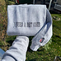 I Need A Diet Coke Embroidered Hoodie, Pop Caffeine Cola Drink Sweatshirt, Vintage Soda Lover Crewneck, Valentine’s Day Gift for Him or Her