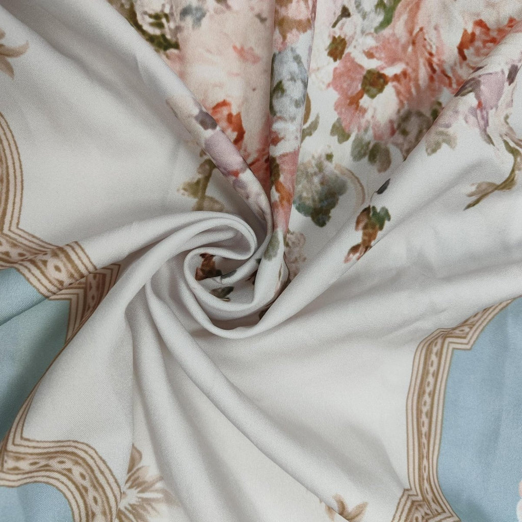 Vintage Floral Maxi Dress | V-Neck Long Sleeve Victorian Style Dress(MA378)